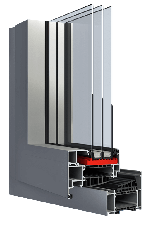 Okno aluminiowe - ALUPROF MB-104 Passive