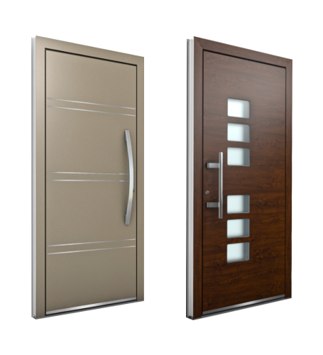 Custom-Entrance-Doors-High-End-Modern-Aluminum-Wood-Entry-Doors